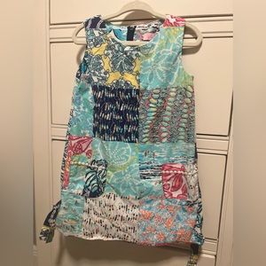 Like New LILLY PULITZER Girls Size 3 Shift Dress Nautical Madras Pattern